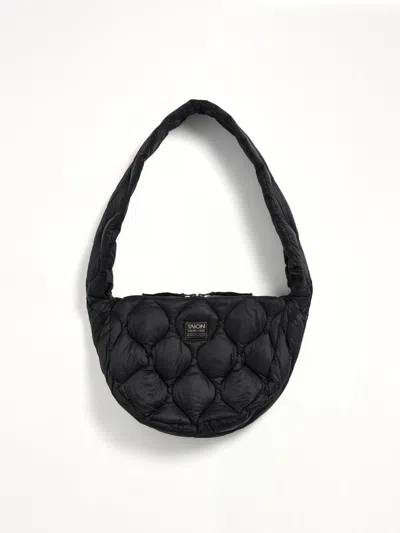 Taion Military Banana Shoulder Down Bag M In Black