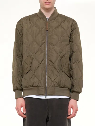 Taion Military Ma-1 Type Down Jacket In Green