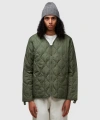 Taion Military V-neck Down Soft Shell Vest In Olive