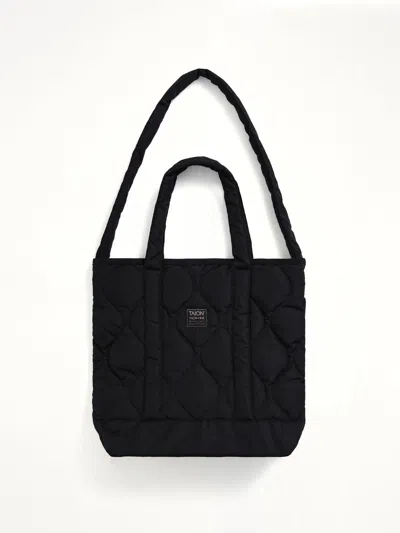 Taion Military Zip Tote Down Bag M In Black