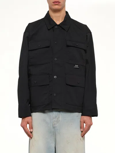 Taion Non Down Work Button Coverall In Black