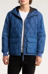 Taion Packable 800 Fill Power Hooded Down Parka In Blue