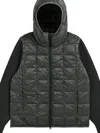 Taion Panelled Down Jacket In Gray