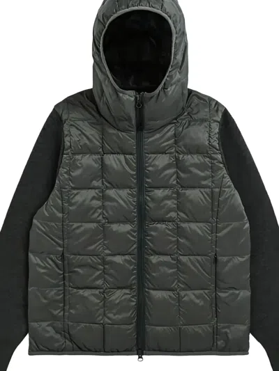 Taion Panelled Down Jacket In Gray