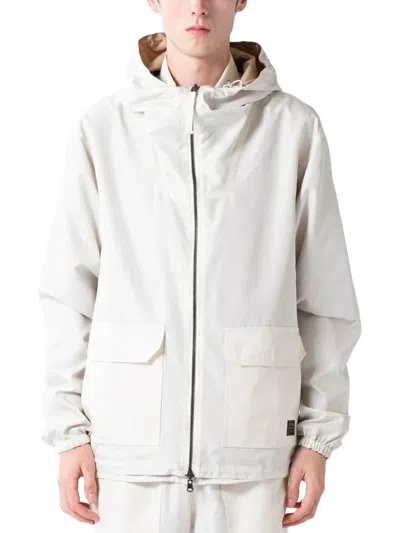 Taion Pocketed Hooded Jacket In Grey