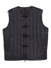 Taion Quilted Gilet In Blue