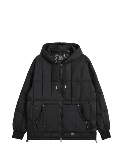 Taion Quilted Hooded Jacket In Black