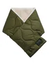 Taion Quilted Reversible Scarf In Green