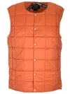 Taion Quilted Vest Coats Orange