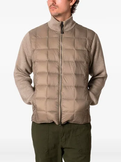 Taion Quilted Zip Jacket In Neutral