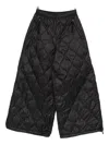 Taion Quilted Zip Trousers In Black