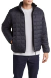 Taion Reversible Fleece Down Jacket In Black/black