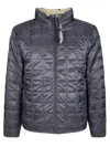 Taion Reversible Padded Jacket With High Collar In Gray