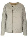 Taion Reversible Quilted Jacket Coats Grey In Grey