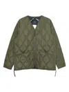 Taion V-neck Down Jacket In Green