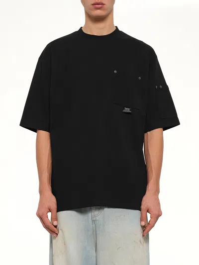 Taion Work Libet Pocket T-shirt In Black
