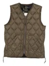 Taion Zip-fastening V-neck Gilet In Green