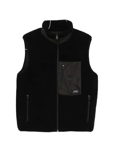 Taion Zip-up Gilet In Black