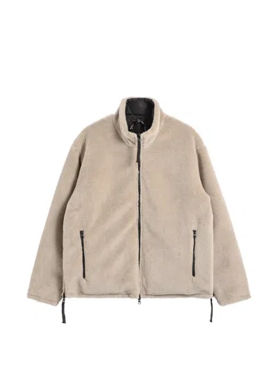 Taion Zip-fastening Pocket Reversible Jacket In Neutral