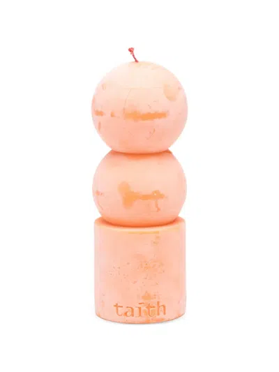 Taith 릴루 스택 디자인 캔들 In Orange