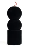Taith Large Lilu Velvet Candle In Black