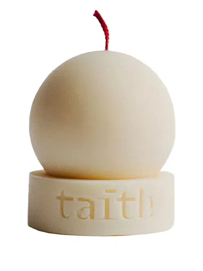 Taith Lu Sphere-shaped Base Candle (250g) In Neutral