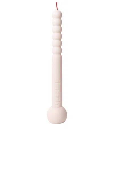 Taith Tata Swirly Table Candle In Cream