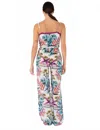 Taj By Sabrina Crippa Cape Top In High Summer Border In Multi