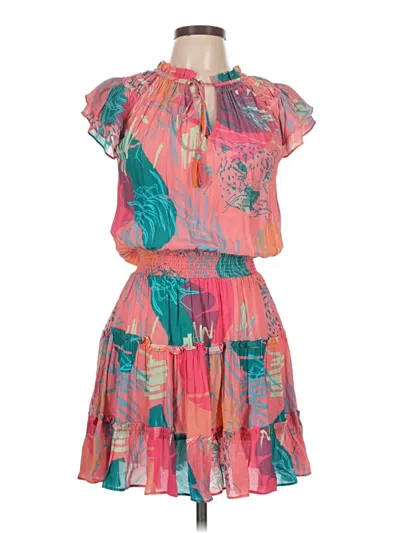 Pre-owned Taj By Sabrina Crippa Casual Dress In Pink