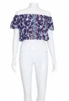 Taj By Sabrina Crippa Jacinta Top In Paisley White In Multi