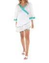 Taj By Sabrina Crippa Olivia Wrap Dress In White In White