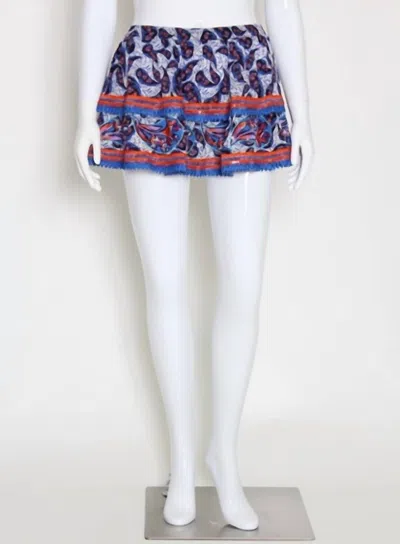 Taj By Sabrina Crippa Ruda Skirt In Paisley White In Multi