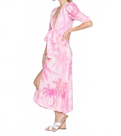 Taj By Sabrina Crippa Sush-1920 Dress In Pink Palm