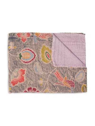 Taj Hotel Kantha Cotton Throw In Multi