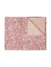 Taj Hotel Kantha Geo-print Cotton Throw In Pink Multi