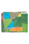 Taj Hotel Kantha Silk Blend Throw Blanket In Multi 11