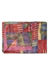 Taj Hotel Kantha Silk Blend Throw Blanket In Multi