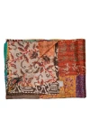 Taj Hotel Kantha Silk Blend Throw Blanket In Multi