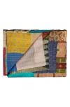 Taj Hotel Kantha Silk Blend Throw Blanket In Multi