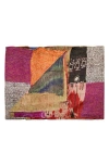 Taj Hotel Kantha Silk Throw Blanket In Multi