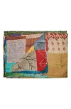 Taj Hotel Kantha Silk Throw Blanket In Multi