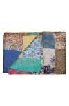 Taj Hotel Kantha Silk Throw Blanket In Multi