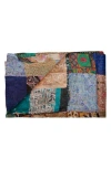 Taj Hotel Kantha Silk Throw Blanket In Multi