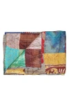 Taj Hotel Natural Group Kantha Silk Throw In Multi 8