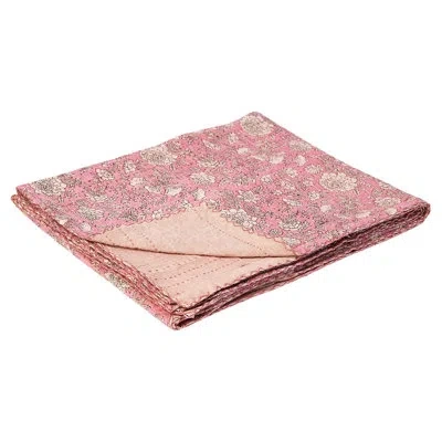 Taj Hotel Kantha Vintage Cotton Throw In Multi