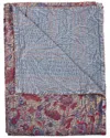 Taj Hotel Natural Group Kantha Cotton Throw In Grey