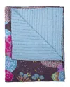 Taj Hotel Natural Group Kantha Cotton Throw In Red