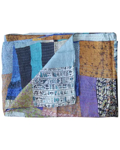 TAJ HOTEL NATURAL GROUP KANTHA SILK THROW