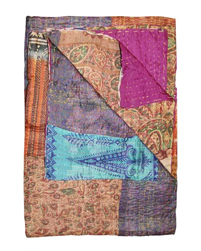 TAJ HOTEL NATURAL GROUP KANTHA SILK THROW