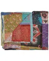 Taj Hotel Natural Group Kantha Silk Throw In Red